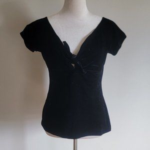 Hell Bunny Velvet Pinup Top